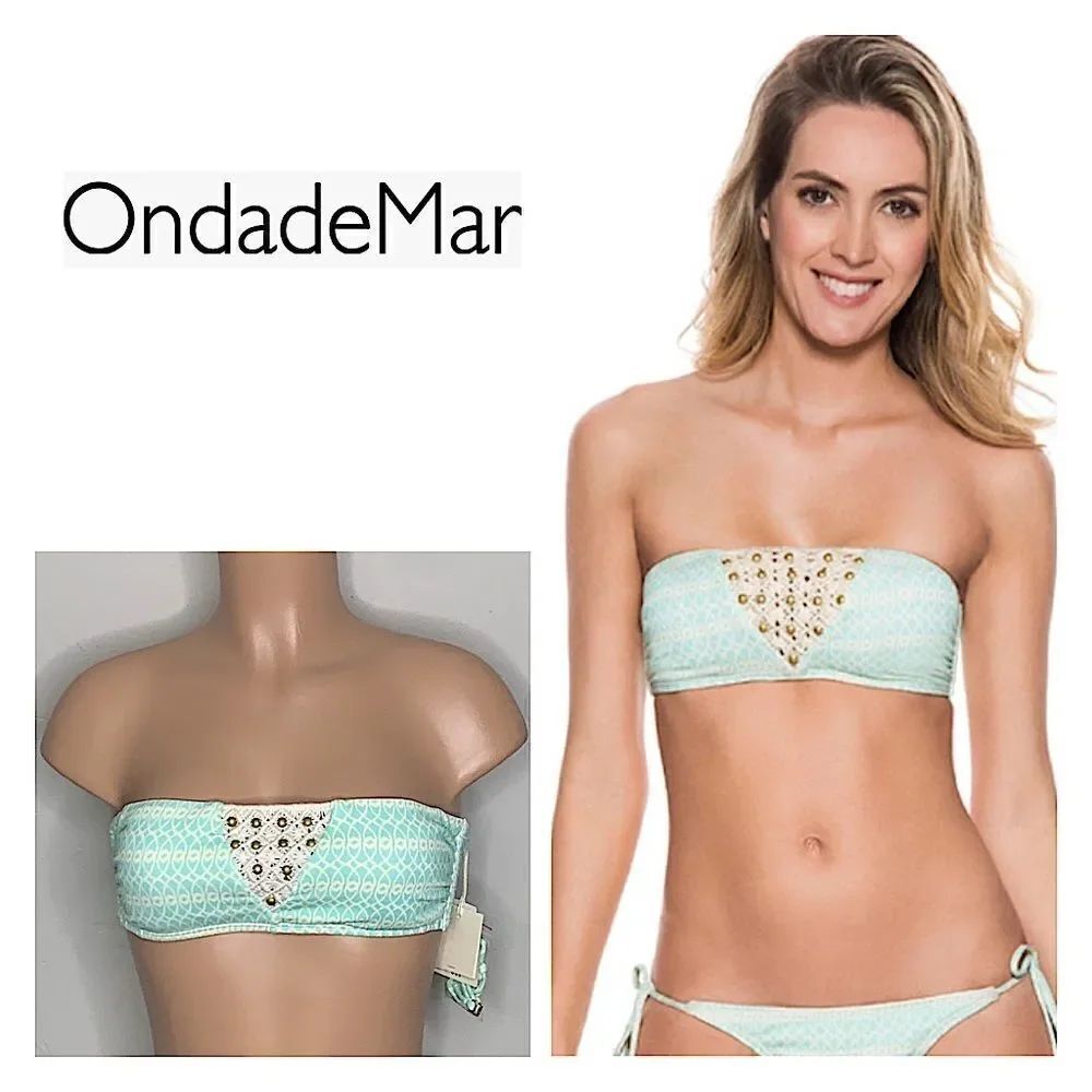 OnDadeMar bandeau bikini top. New